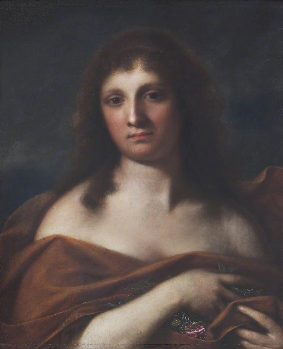 Una personificazione femminile, con fiori in mano - National Trust